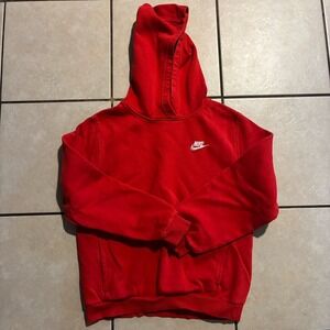 Nike Youth XL Red Hooded Sweatshirt Pullover